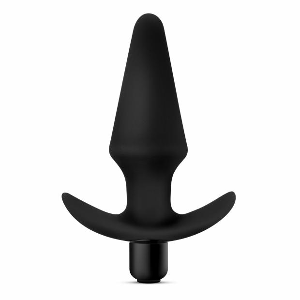 Anal Adventures Platinum – Silicone Vibrating Plug – Black Anal