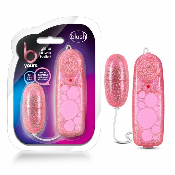 B Yours – Glitter Power Bullet – Pink Bullet Vibrators