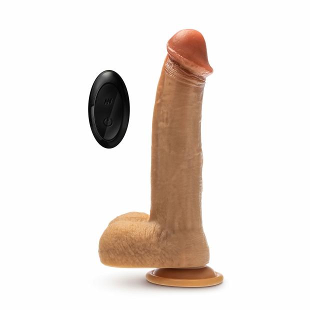 Dr. Skin Silicone – Dr. Phillips – 8.5 Inch Thrusting Dildo – Tan Dildos