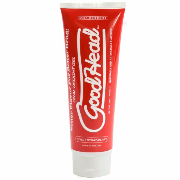 Good Head Oral Delight Gel 4 Oz – Sweet Strawberry Lubricant & Stimulation