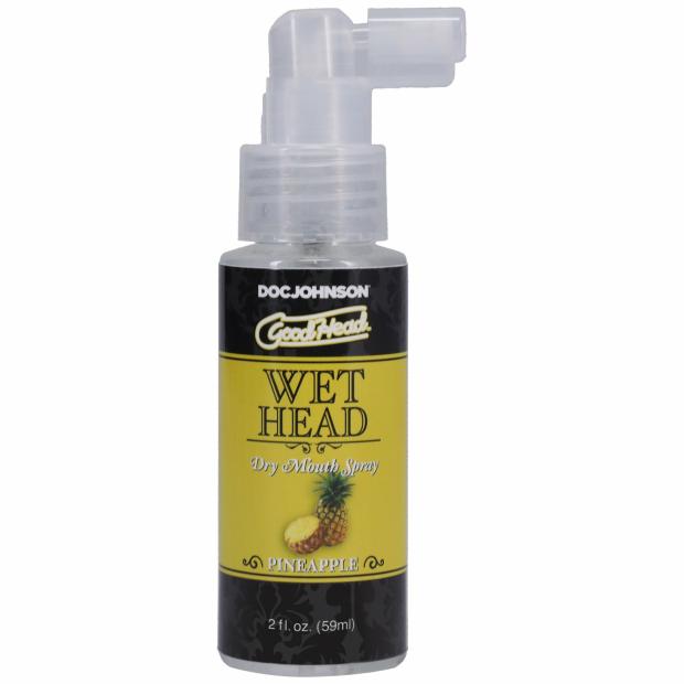 Goodhead – Wet Head – Dry Mouth Spray – Pineapple – 2 Fl. Oz. Lubricant & Stimulation