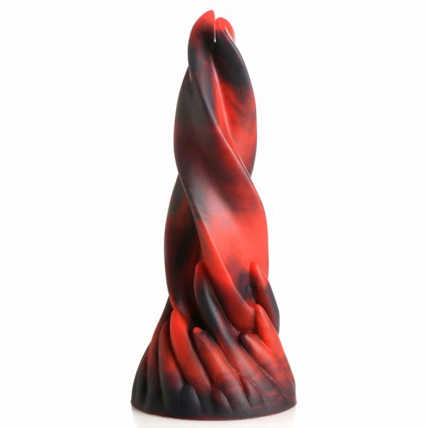 Hell Kiss Twisted Tongues Silicone Dildo – Red Creature