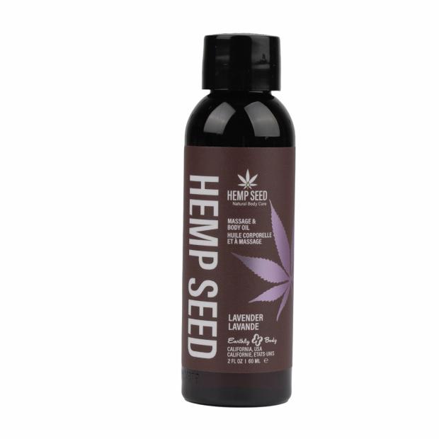 Hemp Seed Massage And Body Oil – Lavender – 2 Fl. Oz./ 60Ml Body Oil