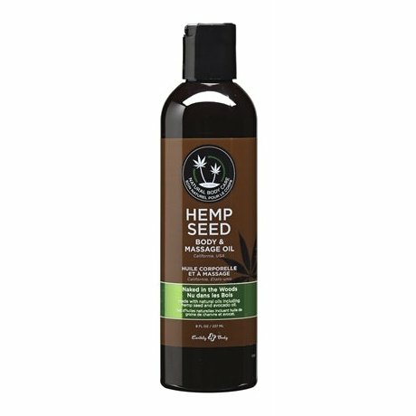 Hemp Seed Massage And Body Oil – Naked In The Woods – 8 Fl. Oz./ 237Ml Body Oil