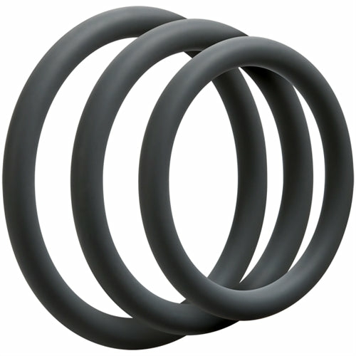 Optimale 3 Ring Set – Thin – Slate Cock Rings