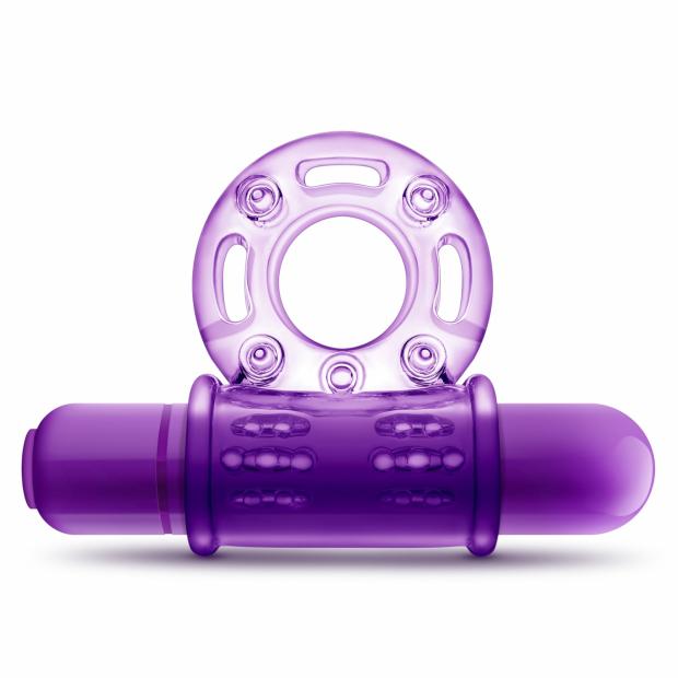 Play With Me – Couples Play – Vibrating Cock Ring – Purple Cock Rings