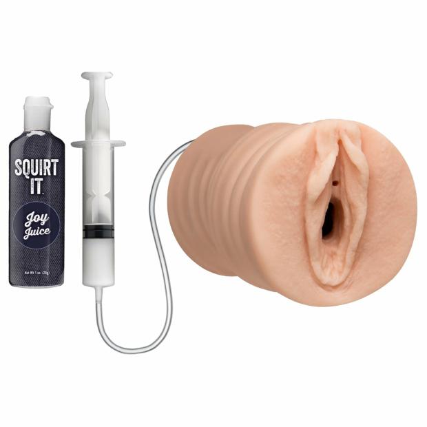 Squirt It – Squirting Pussy Stroker With Joy Juice – Vanilla Male