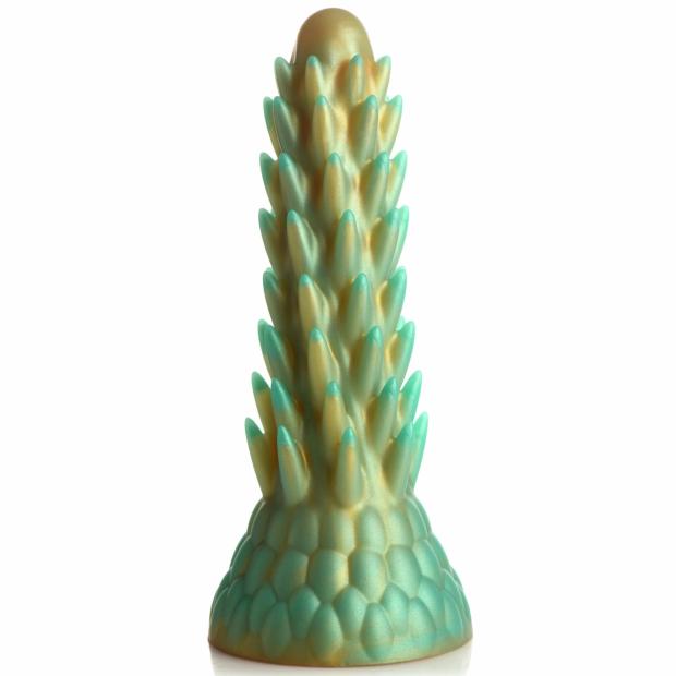 Stegosaurus Spiky Reptile Silicone Dildo – Green Creature