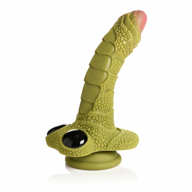 Swamp Monster Green Scaly Silicone Dildo Creature