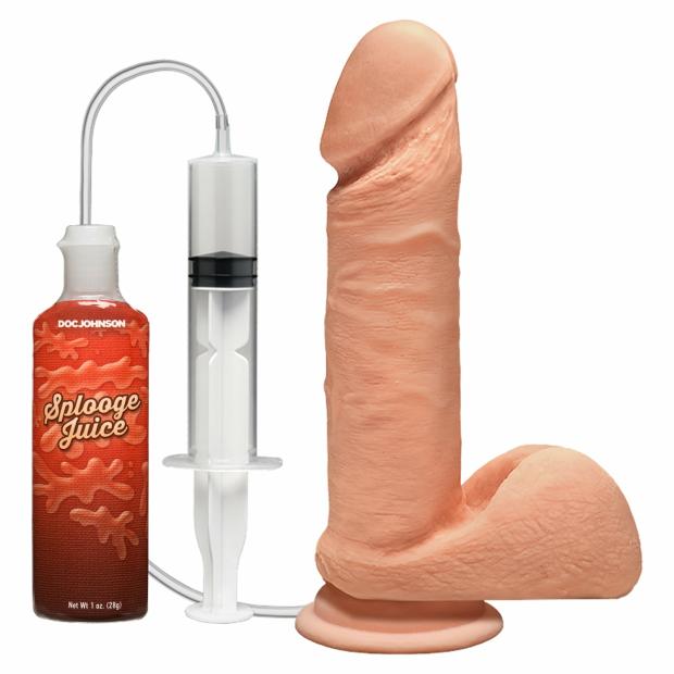 The D – Perfect D – Squirting 7 Inch With Balls Dildos