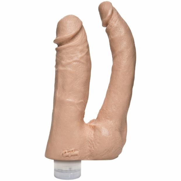 The Naturals Vibro Double Penetrator Twist Bottom – White Dildos