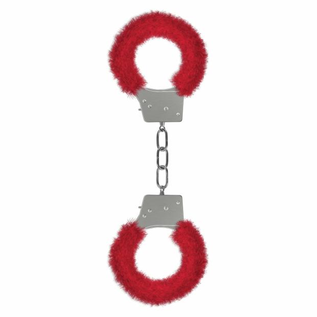 Beginner’s Furry Handcuffs – Red Bondage